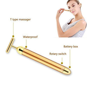 24k Golden Pulse Facial Face Massager